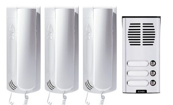 ELVOX Kit aúdio 3 habitações - K62K0.03