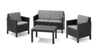 KETER 226522 SET CHICAGO LOUNGE