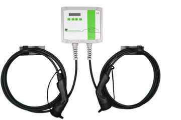Policharger IN-DBLT2 Caixa de embutir com 2 mangueiras T2 1P 7,4kW 2x T2