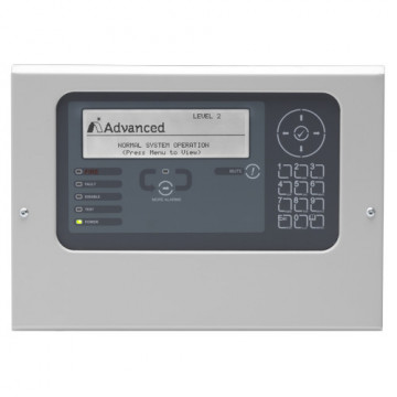 Repetidor de tela Advanced - Permite-lhe ver toda a rede - Teclado embutido com mudo - Conexão com centrais através de placa de rede (ADV-MXP-503) - Logo tipo LCD personalizável