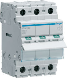 SBN399 - Interruptor Modular 3P 125A HAGER EAN:3250615510341