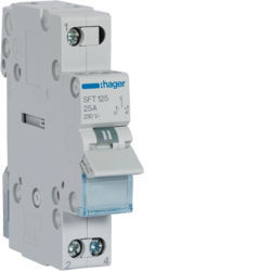 SFT125 - Inversor Modular c/ponto zero, 1P 25A HAGER EAN:3250615510747