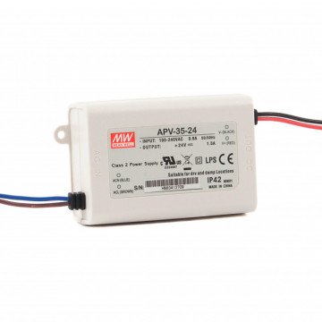 201153.235 - Fonte de Alimentação Mean Well 24Vdc 35W IP42 APV - Quant. fornecida = 1 un