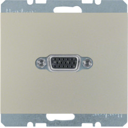 3315407004 - K.1/K.5 - tomada VGA, inox lac BERKER EAN:4011334330332