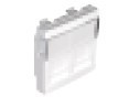 45971 SBM - MÓDULO DUPLO P/CONETORES RJ45 - 2 MÓD BR MATE EFAPEL 5603011626808