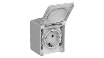 48132 CCZ - TOMADA SCHUKO C/OBTURADOR CINZENTA EFAPEL 5603011062064