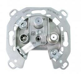 524501 -8424450188606 TELEVES - Tomada Separadora TV/FM-SAT1-SAT2