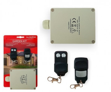 Kit Emissor Receptor 2 Canais e 2 Comandos Especial p/ Jardim - SUPERIOR