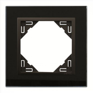 90910 TEP - ESPELHO SIMPLES CRISTAL NEGRO/PRETO MATE EFAPEL 5603011607999