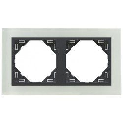 90920 TEP - ESPELHO DUPLO CRISTAL NEGRO/PRETO MATE EFAPEL 5603011608002