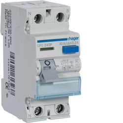 CFC240P - Inter. dif. 2P 40A 300 mA tipo AC 2 M HAGER