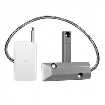 Detector contacto magnético - Sem fios - Antena externa - Indicador LED de carga de bateria baixa - Portas e janelas metálicas - Alimentação 2 pilas AAA 1.5 V LR03