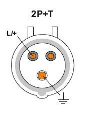 JSL - Ficha Fêmea Industrial 32A 2P+T(E) IP44