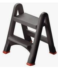KETER CURVER 155160 Taburete escalera com pegas P(cm)49,5 A(cm)64 L(cm)17,2