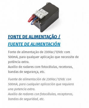 MOTORLINE FONTE DE ALIMENTAÇÃO ELETRÓNICA - ACESSÓRIOS