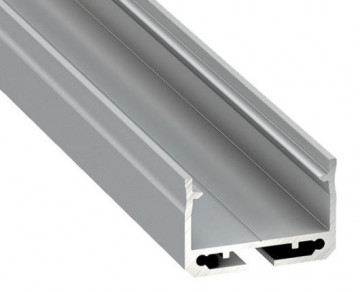 PFA191 - Perfil alum. Linha Design Saliente 27,4x18x2000mm Anodizado SARAGOÇA - Quant. fornecida = 1 un