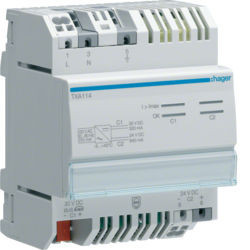 TXA114 - Fonte alimentação 30V KNX DC + 24V DC HAGER EAN:3250616048997