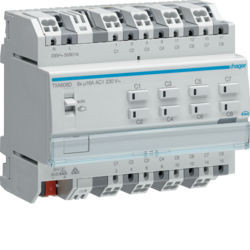 TXA608D - Actuador bin./est. 8 canais 16A Cap KNX HAGER EAN:3250616048829