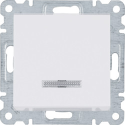 WL0210 - lumina 2 Interr.simples c/sinaliz, branc HAGER EAN:8694407000316