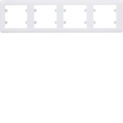 WL5240 - lumina 2 Quadro x4 horizontal, branco HAGER EAN:8694407000132
