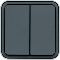 WNC044 - cubyko s - Botão inversor duplo, cinz HAGER EAN:3250617170444