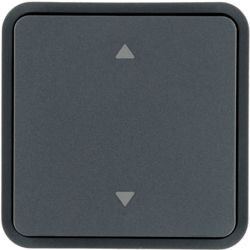 WNT942 - Tecla 1x Cubyko KNX p/ estores, cinza HAGER EAN:3250617178785