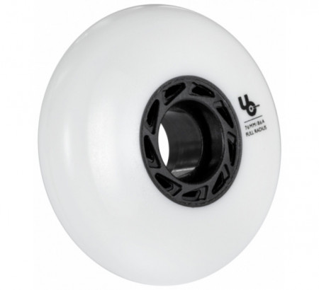 Undercover Team Wheels 76mm/86A - White - 4 pack