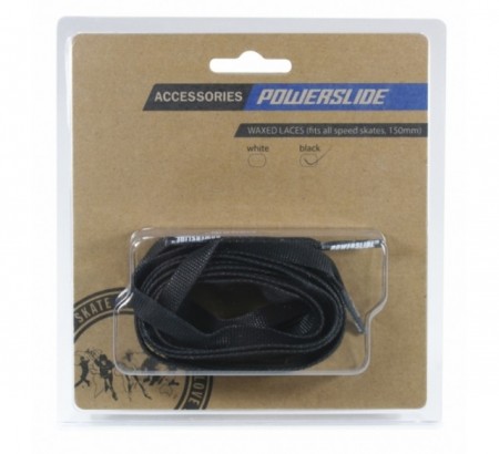 Powerslide Waxed Laces - Cordões Racing - Preto