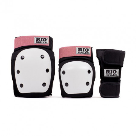 Rio Roller Triple Pad Set - Black/Pink
