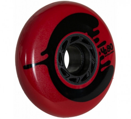 UNDERCOVER Cosmic 80mm/88a, full Radius Red/Black, 4-Pack