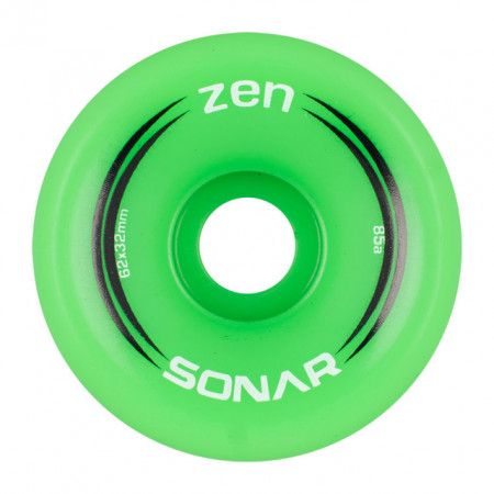 Sonar Zen 62mm/85A - Outdoor Wheels - Green - Pack 4un