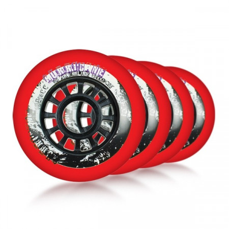 Powerslide Hurricane 76mm/85A Red (Pack 4un)