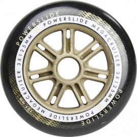 Powerslide Megacruiser Wheel 125mm / 86A Black/Gold