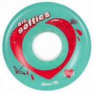 Chaya Big Softies 65mm/78A Clear Teal, 4-Pack