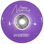Chaya Led Wheels - Neon Purple - 65*38m/78a, 4-Pack
