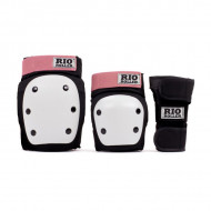 Rio Roller Triple Pad Set - Black/Pink