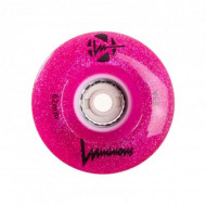 Luminous Quad Led Wheels - Glitter Pink - 62mm/85a, 4-Pack