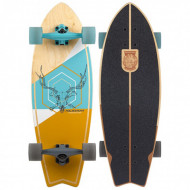Nijdam Longboard Cruiser Fish Tail Stag Skull