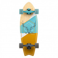 Nijdam Longboard Cruiser Fish Tail Stag Skull