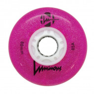 LUMINOUS WHEEL 80mm/85A Pink Glitter (4-Pack)