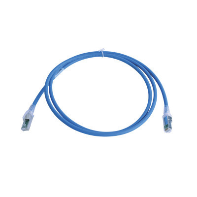 SIEMON - ZM6A-S05-06B - Patch Cord Z-MAX Cat6A S/FTP CM/LS0H 5ft Color Azul Versión Bulk (Sin Empaque Individual)