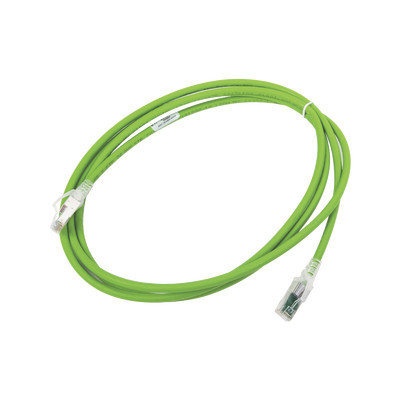 SIEMON - ZM6A-S07-07B - Patch Cord Z-MAX Cat6A S/FTP CM/LS0H 7ft Color Verde Versión Bulk (Sin Empaque Individual)