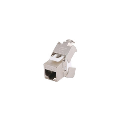 LINKEDPRO - LP-KJ6AS-04 - Módulo Jack Keystone Cat6A Blindado (STP) sin herramienta (toolless) para faceplate