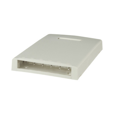PANDUIT - CBXF6IW-AY - Caja de Montaje en Superficie Con Accesorio para Resguardo de Fibra Óptica Para 6 Módulos Mini-Com Color Blanco Mate