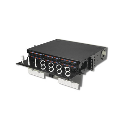 SIEMON - RIC3-36-01 - Panel de Conexión de Fibra Óptica (RIC3) Para Rack de 19in Acepta 6 Placas Quick Pack Hasta 144 Fibras 2 UR