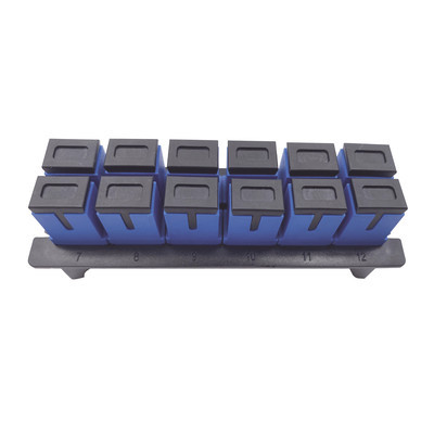 LINKEDPRO - LP-FO-S12-SM - Placa acopladora para Distribuidor de Fibra Óptica LP-ODF-8024 incluye 12 acopladores SC Simplex Para fibra Monomodo (12 fibras)