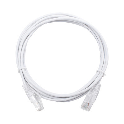 LINKEDPRO - LP-UT6-300-WH28 - Cable de Parcheo Slim UTP Cat6 - 3 m Blanco Diámetro Reducido (28 AWG)