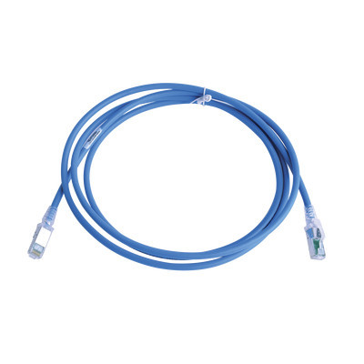 SIEMON - ZM6A-S07-06B - Patch Cord Z-MAX Cat6A S/FTP CM/LS0H 7ft Color Azul Versión Bulk (Sin Empaque Individual)