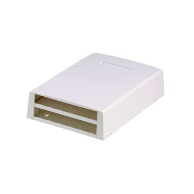 PANDUIT - CBXF12WH-AY - Caja de Montaje en Superficie Con Accesorio para Resguardo de Fibra Óptica Para 12 Módulos Mini-Com Color Blanco