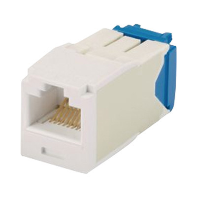 PANDUIT - CJ6X88TGEI - Conector Jack RJ45 Estilo TG Mini-Com Categoría 6A de 8 posiciones y 8 cables Color Marfil